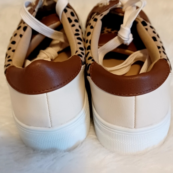 Just Fab Cheetah Print womens sneakers sz 6.5 - Picture 3 of 8